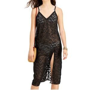 COPY - *NWT, Juniors, MIKEN, Black, Slit Dress, Swimsuit Cover Up, Sz Small